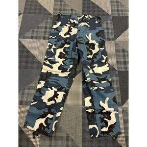 Vintage 90s Official Marines Navy Blue Tiger Camo Artic Paratrooper Pants Men XL